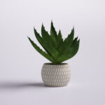 11” Faux Succulent Plant in Pot - Chic Decora