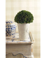 12.25” Boxwood Topiary in Ceramic Planter - Chic Decora