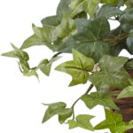 12.5” Faux Ivy Plant in Basket - Chic Decora