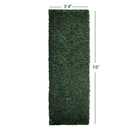 120” x 40″ Faux Boxwood Hedge Roll - Chic Decora