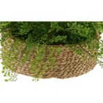 12” Faux Fern Plant in Basket - Chic Decora