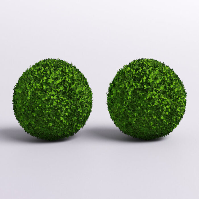 15.7” Faux Boxwood Topiary - Chic Decora