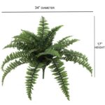 15” Faux Fern Plant - Chic Decora