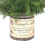 15” Faux Fern Plant in Glass Vase - Chic Decora