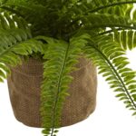 15” Faux Fern Plant in Planter - Chic Decora