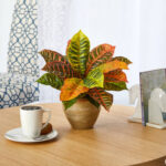 37” Faux Foliage Plant in Stone Pot - Chic Decora