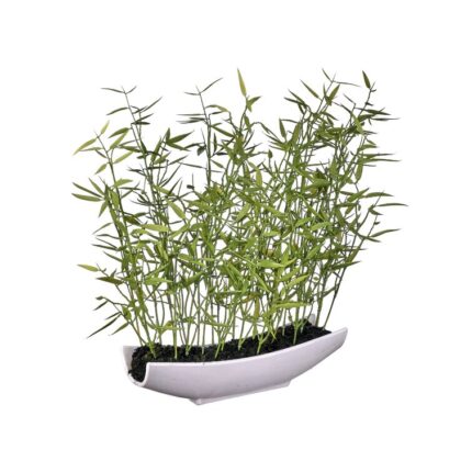 15” Faux Plant in Ceramic Pot - Chic Decora