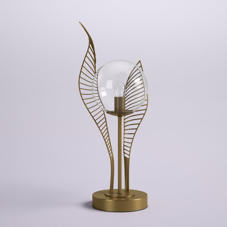 17″H Vanburen Gold Novelty Table Lamp - Chic Decora