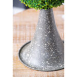 17” Faux Boxwood Topiary in Metal Freestanding - Chic Decora