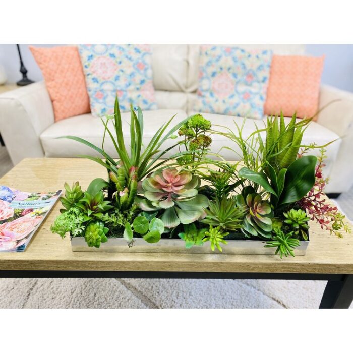 18.5” Faux Succulent Plant - Chic Decora