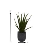 18” Artificial Aloe in Decorative Vase - Chic Decora