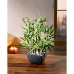 18” Faux Bamboo Plant in Pot - Chic Decora