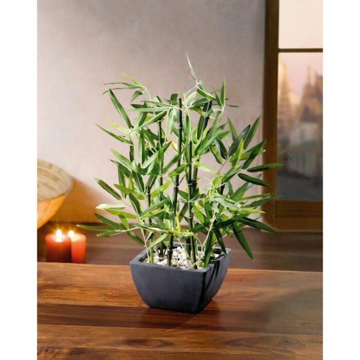 18” Faux Bamboo Plant in Pot - Chic Decora