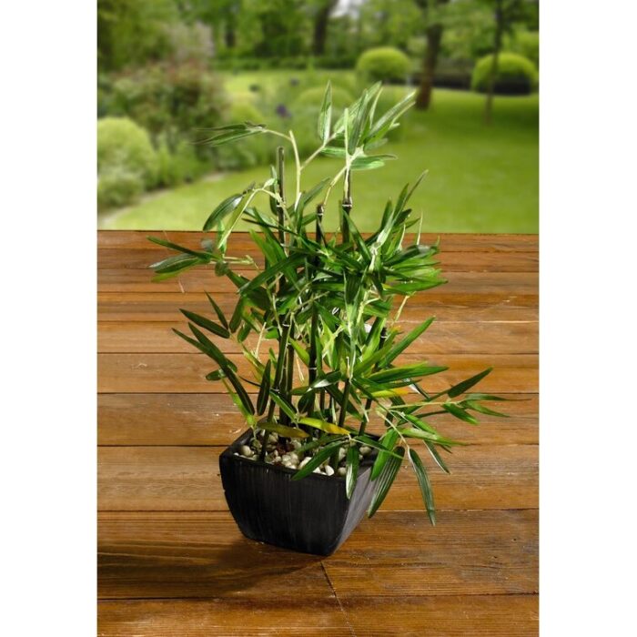 18” Faux Bamboo Plant in Pot - Chic Decora