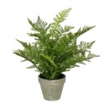 19” Faux Fern Plant in Pot - Chic Decora