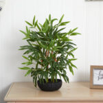 20” Faux Bamboo Plant in Pot - Chic Decora