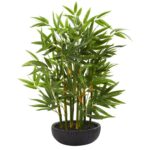 20” Faux Bamboo Plant in Pot - Chic Decora