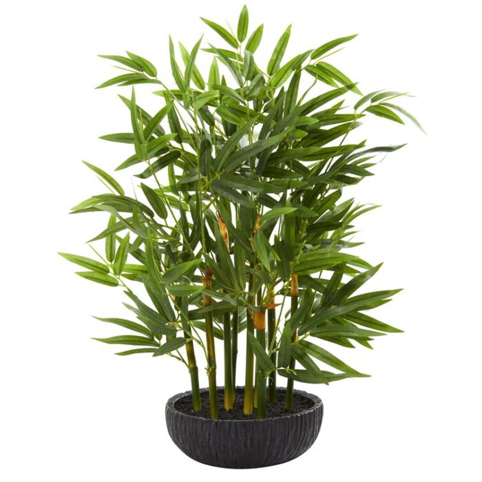 20” Faux Bamboo Plant in Pot - Chic Decora