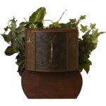 20” Faux Ivy Plant in Wood Pot - Chic Decora