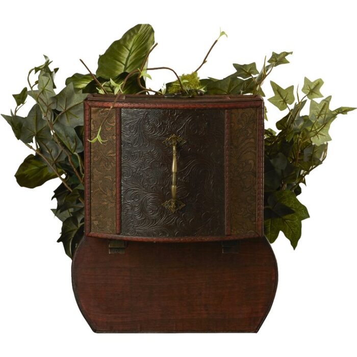 20” Faux Ivy Plant in Wood Pot - Chic Decora