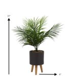 23” Artificial Palm Plant in Decorative Vase - Chic Decora