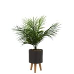 23” Artificial Palm Plant in Decorative Vase - Chic Decora