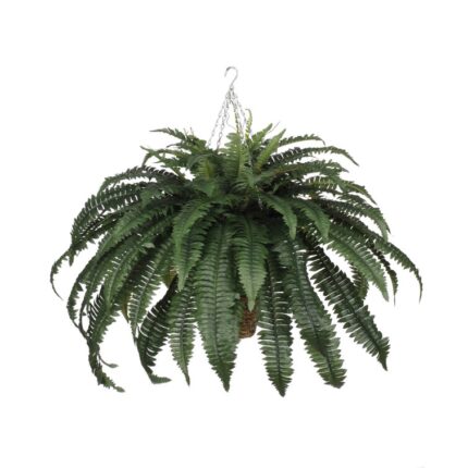 24” Faux Fern Plant in Basket - Chic Decora