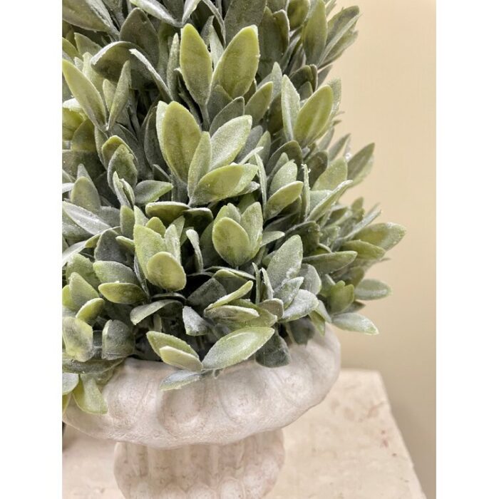 24” Faux Foliage Topiary in Ceramic Urn - Chic Decora