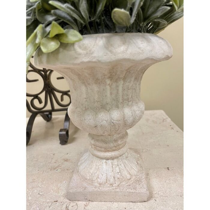 24” Faux Foliage Topiary in Ceramic Urn - Chic Decora