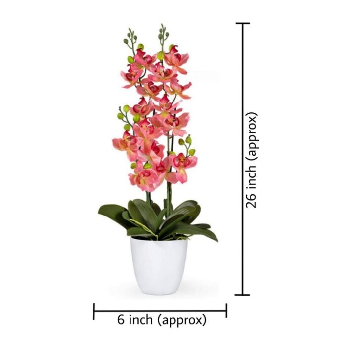 27” Faux Flowering Plant in Pot - Chic Decora