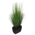 17” Faux Onion Grass Grass - Chic Decora