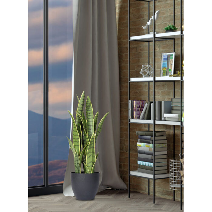 27” Faux Snake Plant (Sansevieria) Plant in Pot - Chic Decora