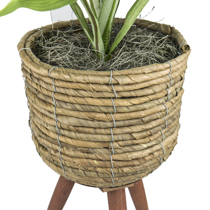 28” Faux Foliage Plant in Basket - Chic Decora