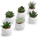 3.93” Faux Succulent Plant in Ceramic Pot - Chic Decora