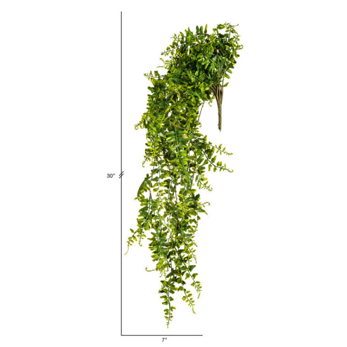 30″ Artificial Green Bucler Fern Vine - Chic Decora