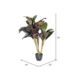 30” Faux Dracaena Plant in Pot - Chic Decora