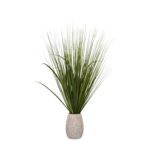 30” Faux Foliage Grass in Ceramic Pot - Chic Decora