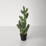 31” Faux Cactus Plant in Pot - Chic Decora