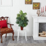 32” Faux Palm Plant in Planter - Chic Decora