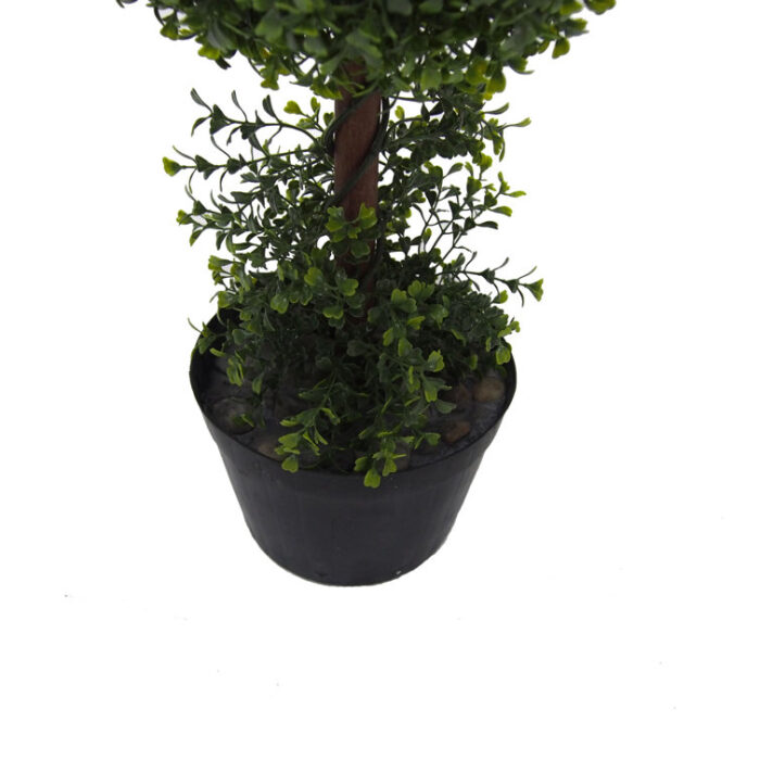 3′ Artificial Double Ball Green Boxwood Topiary. - Chic Decora