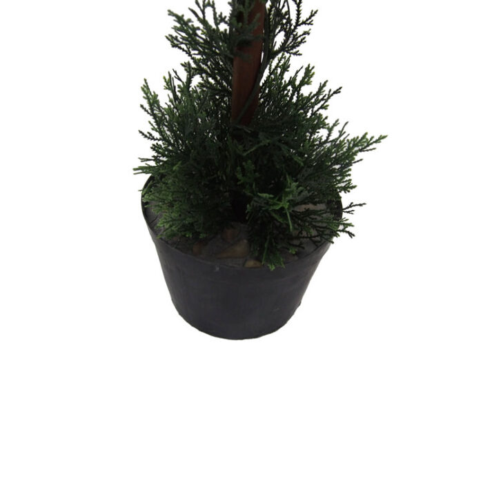 3′ Artificial Double Ball Green Cedar Topiary. - Chic Decora