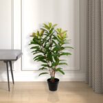 34” Faux Banana Leaf Plant in Pot - Chic Decora