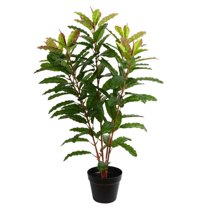 34” Faux Banana Leaf Plant in Pot - Chic Decora