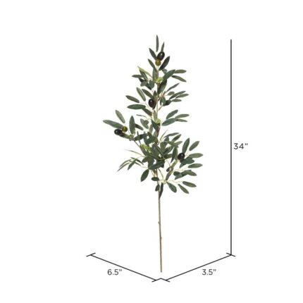 34” Faux Foliage Branch - Chic Decora