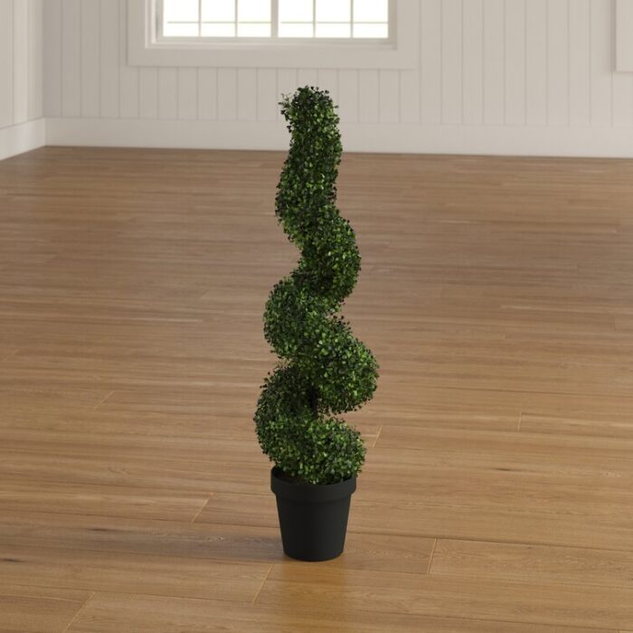 35.5” Faux Topiary in Pot - Chic Decora