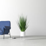 36” Faux Foliage Grass in Pot - Chic Decora