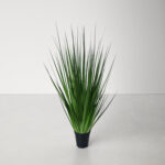 36” Faux Foliage Grass in Pot - Chic Decora