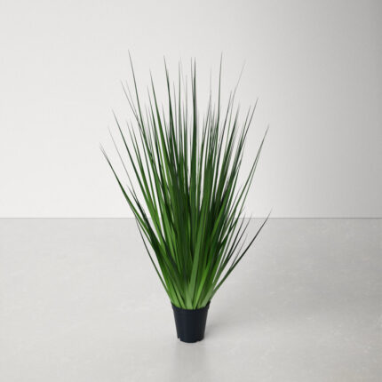 36” Faux Foliage Grass in Pot - Chic Decora