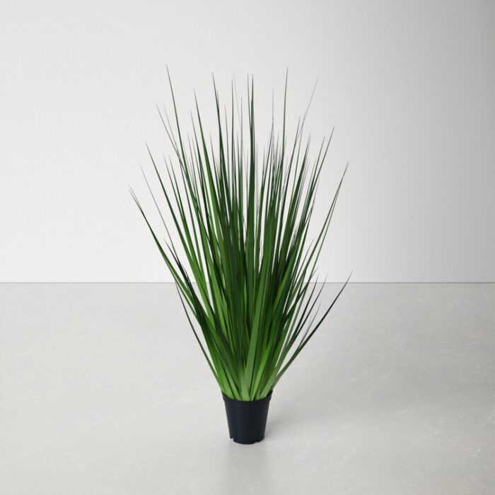 36” Faux Foliage Grass in Pot - Chic Decora