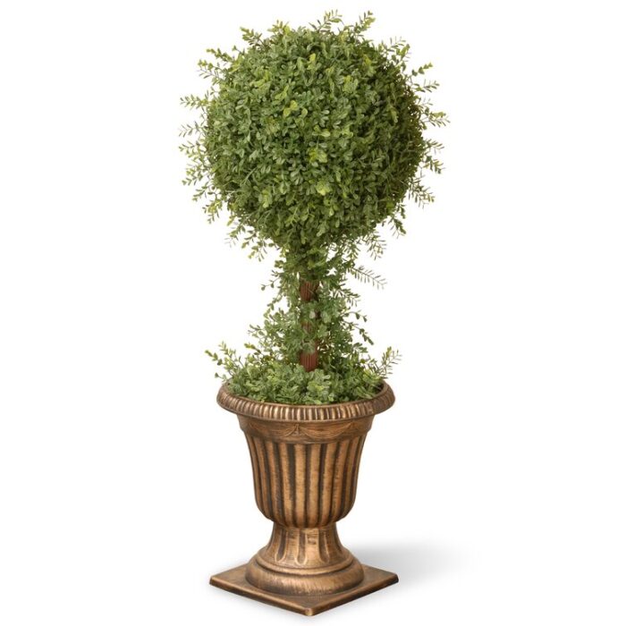 36” Faux Foliage Topiary in Urn - Chic Decora